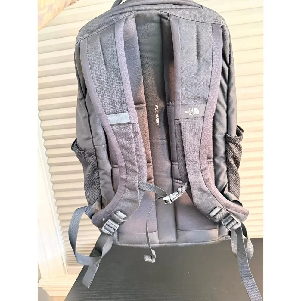 The North Face Jester Backpack Black FlexVent Laptop School Travel Bag